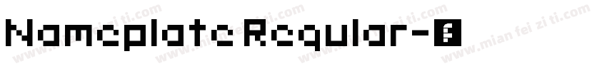 Nameplate Regular字体转换